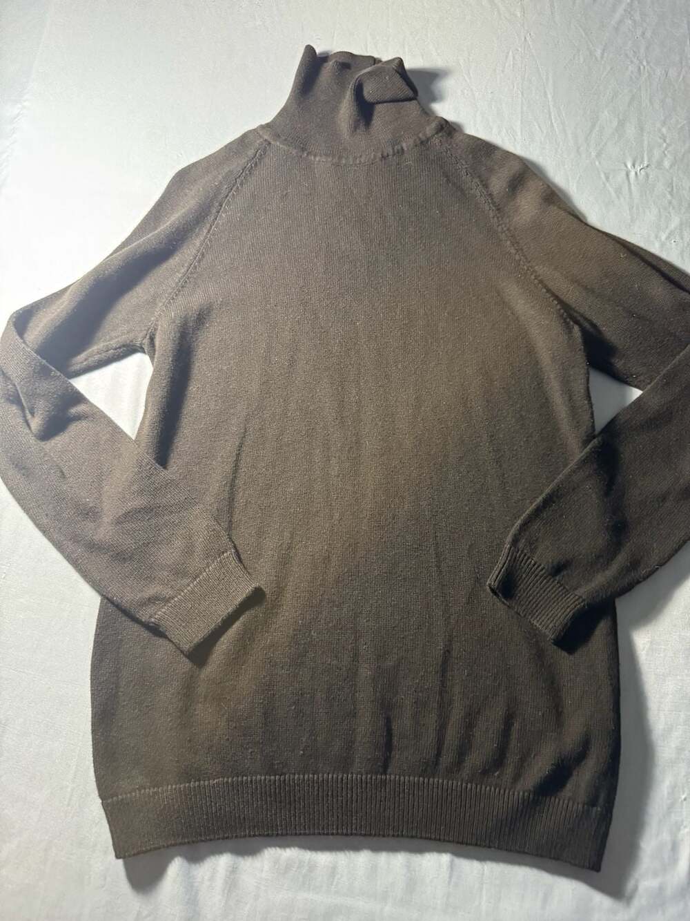 Suslo Couture Turtleneck Sweater Size XL Black Cotton